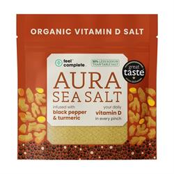 Feel Complete (Aura Sea Salt) Organic Turmeric & Pepper Vitamin D Celtic 80g
