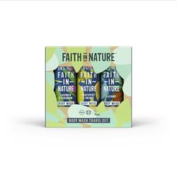 Faith in Nature Faith in Nature Trio Travel Set - Trio of 100ml Body Wash