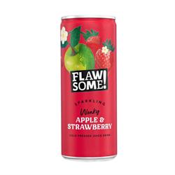 Flawsome! Apple & Strawberry Lightly Sparkling Juice Can 250ml