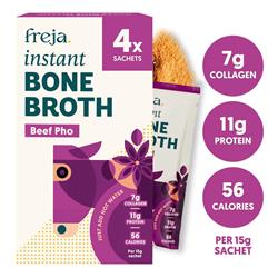 Freja Freja Instant Bone Broth Beef Pho Box of 4 x 15g Sachets