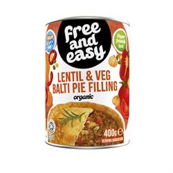 Free & Easy Organic Lentil Balti Pie Filling 400g