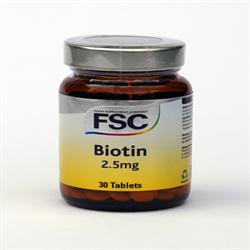FSC Biotin 2.5mg 30 Tablets