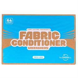The Green Co GreenSheets-Eco-Friendly Fabric Conditioner Sheets Fresh Linen 64