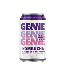Genie Drinks Kombucha Blueberry & Raspberry 330ml Can