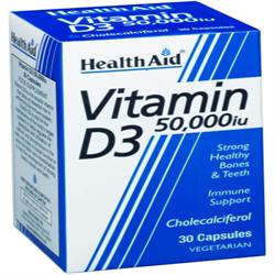 HealthAid Vitamin D3 50000iu - 30 Tablets
