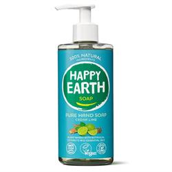 Happy Earth Happy Earth Natural Hand Soap Cedar Lime 300ml
