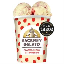 Hackney Gelato FREE Clotted Cream & Strawberries Gelato 460ml