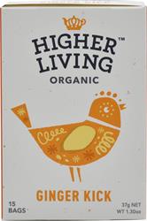 Higher Living Ginger Kick Organic Infusion - 15 bags
