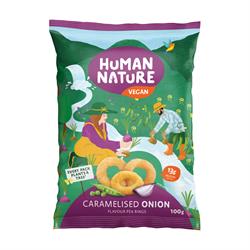Human Nature Human Nature Caramelised Onion Pea Rings 100g