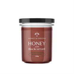 Honey and Greens Honey & Greens British Honey with Natural Blackcurrant 240g