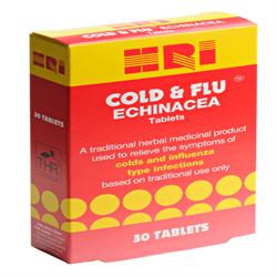 HRI Cold & Flu Echinacea 30 tablets