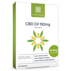 Healthspan CBD Oil Capsules 192mg 30 Capsules