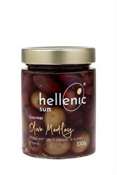 Hellenic Sun Hellenic Sun Olive Medley Pitted Pepper & Cumin 330g