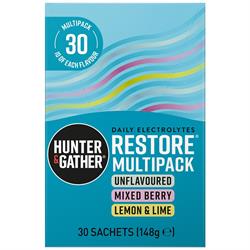 Hunter and Gather Restore Multipack Electrolyte Sachets 30 per pack 148g