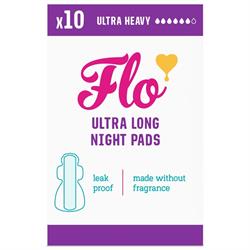 Here We Flo Flo Ultra Long Night Pads (10 Pads)