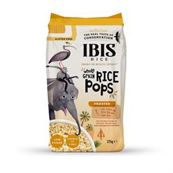 Ibis Rice Organic Wholegrain Rice Pops Frosted 225g bag