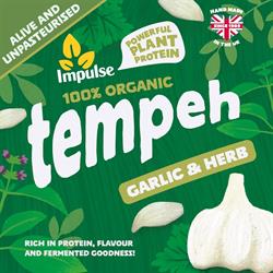 Impulse Organic Frozen Herb & Garlic Tempeh 227g