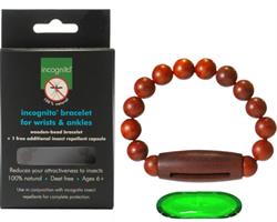 incognito Wooden Bracelet With 2 Insect Repellent Capsules - Medium