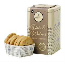 Island Bakery Date and Walnut Shortbread Tin 215g