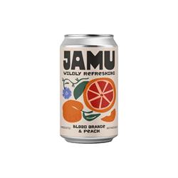 Jamu Jamu Blood Orange & Peach Prebiotic Soda 330ml