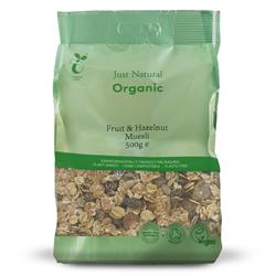 Just Natural Organic Organic Fruit & Hazelnut Muesli 500g