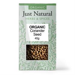 Just Natural Herbs Organic Coriander Seed (Box) 40g
