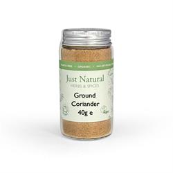 Just Natural Herbs Organic Ground Coriander (Glass Jar) 40g