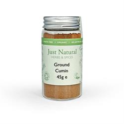 Just Natural Herbs Organic Ground Cumin (Glass Jar) 45g