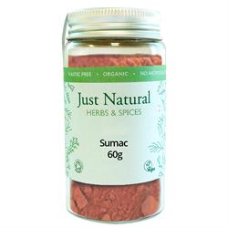 Just Natural Herbs Organic Sumac (Glass Jar) 60g
