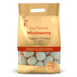 Just Natural Wholesome Yoghurt Coated Ginger 250g