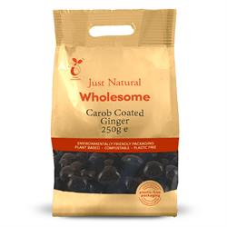 Just Natural Wholesome Carob Coated Ginger 250g