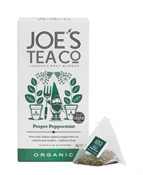 Joes Tea Company Proper Peppermint - 15 biodegradable pyramid bags