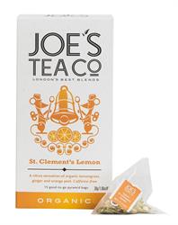 Joes Tea Company St. Clement's Lemon - 15 biodegradable pyramid bags