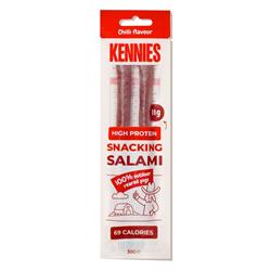 Kennies FREE Kennies Chilli High Protein Salami Snack Gluten Free 30g