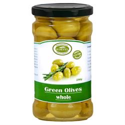 Korvel Korvel Greek Green Olives Whole Super Colossal 290g