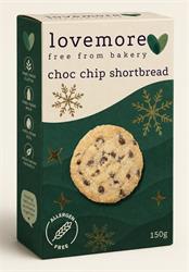 Lovemore Foods Lovemore Choc Chip Shortbread Gluten Free 150g