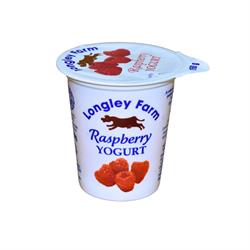 Longley Farm Longley Farm Raspberry Live Yogurt 150g