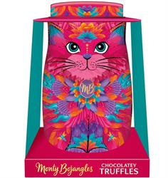 Monty Bojangles Sunset Samba Cat Tin Gift with Choccy Scoffy Dusted Truffles 135g