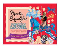 Monty Bojangles Popcorn Carousel Cocoa Dusted Truffles Gift Cube 100g