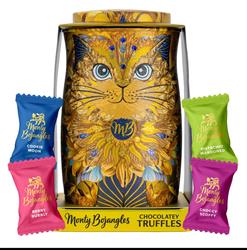Monty Bojangles Monty Bojangles Golden Goddess Cat Tin Gift with Truffles Collection 200g
