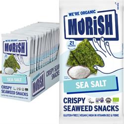 Morish Snacks Morish Snacks Organic Sea Salt Seaweed Snacks 4g