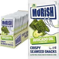 Morish Snacks Morish Snacks Crispy Avocado Oil Seaweed Snacks 4g