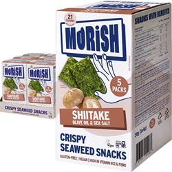 Morish Snacks Morish Snacks Crispy Shiitake Seaweed Snacks 5x4g