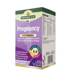 Natures Aid Pregnancy Multi-Vits & Mins 60 Tabs