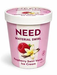 NEED Material Swirl Vanilla & Raspberry Swirl Ice Cream 400ml