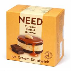 NEED Salted Caramel with Peanuts & Brownie Ice Cream Sandwich