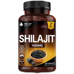 New Leaf Products Shilajit 1400mg 60% Fulvic Acid Recyclable Bottle