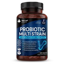 New Leaf Products Probiotic Multi-Strain Digestive & Gut Health 120 tablets