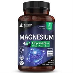 New Leaf Products Free Magnesium Complex 1836mg Elemental 381mg 120 capsules