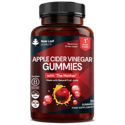 New Leaf Products Apple Cider Vinegar Gummy & Folic Acid B12 Recyclable Bottle
